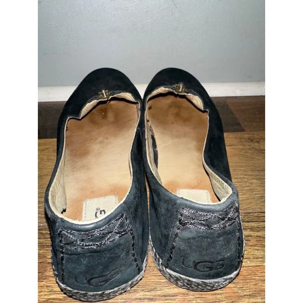 UGG Women's Selarra Black Sneaker Espadrille Loafer Slip-On  Size 9‎
